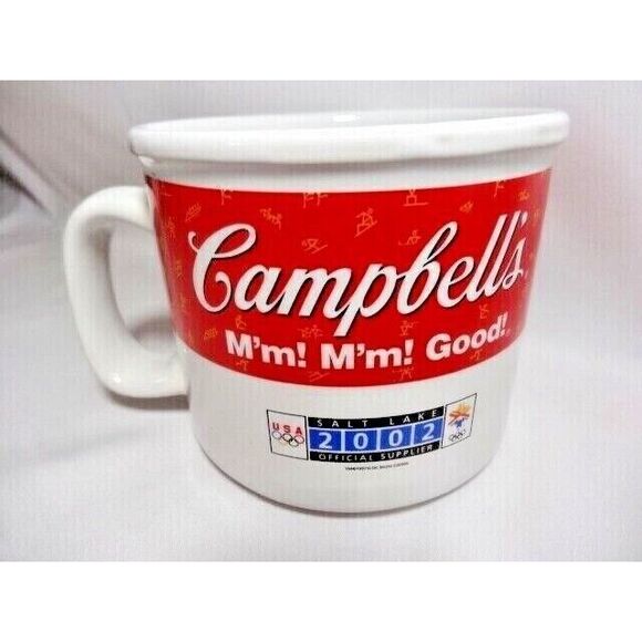 Campbell's Soup Mug Girl Downhill Skier 2002 Winter U.S. Olympics Salt Lake City - Picture 3 of 4